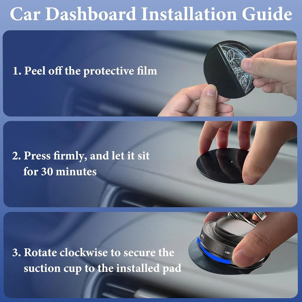Vacuum Magnetic Car Phone Holder