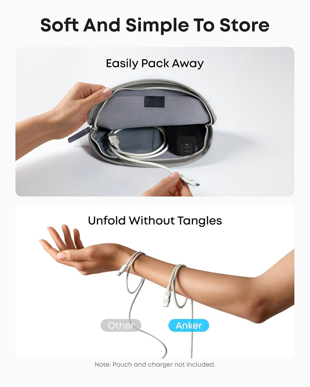 Anker USB-A to USB-C Cable – Upcycled Braided, 10-Year Durability (3ft / 6ft)